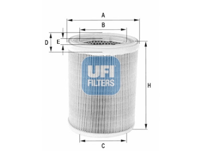 Filtro aria UFI 27.252.00