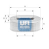 Filtro aria UFI 27.258.00