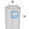 Filtro aria UFI 27.625.00