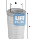 Filtro aria UFI 27.A72.00
