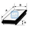 Filtro aria UFI 30.256.00