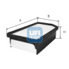 Filtro aria UFI 30.634.00