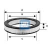 Filtro aria UFI 30.802.01