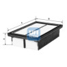 Filtro aria UFI 30.A21.00