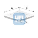 Filtro aria UFI 30.A51.00