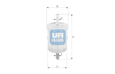 Filtro carburante UFI 31.001.00