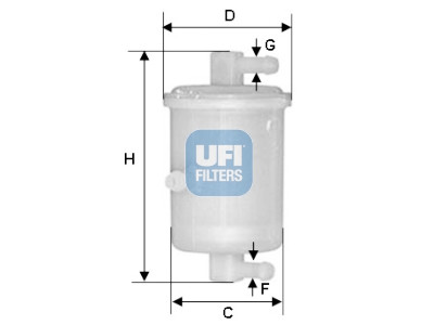 Filtro carburante UFI 31.017.01