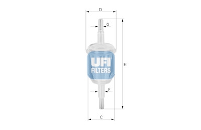 Filtro carburante UFI 31.027.00