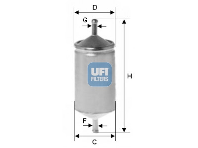 Filtro carburante UFI 31.501.00