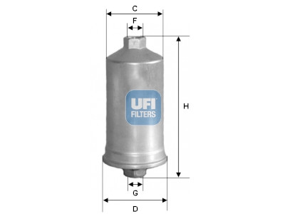 Filtro carburante UFI 31.504.00