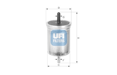 Filtro carburante UFI 31.514.00