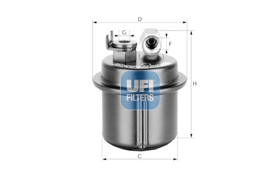 Filtro carburante UFI 31.535.00
