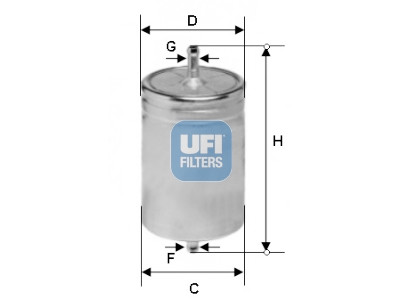 Filtro carburante UFI 31.583.00