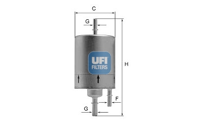 Filtro carburante UFI 31.830.00