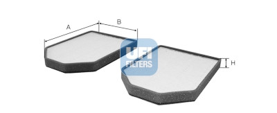 Filtro aria abitacolo UFI 53.009.00