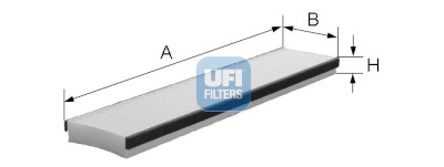 Filtro aria abitacolo UFI 53.016.00