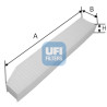 Filtro aria abitacolo UFI 53.257.00