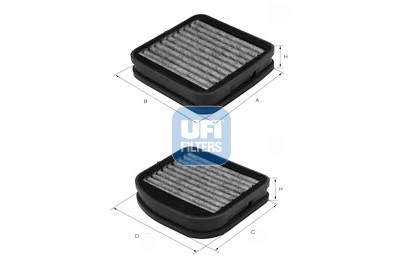 Filtro aria abitacolo UFI 54.141.00