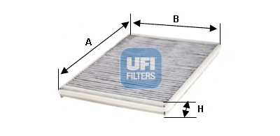 Filtro aria abitacolo UFI 54.161.00