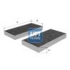Filtro aria abitacolo UFI 54.173.00