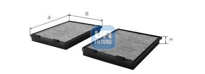Filtro aria abitacolo UFI 54.243.00