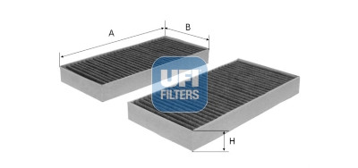 Filtro aria abitacolo UFI 54.254.00