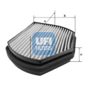 Filtro aria abitacolo UFI 54.270.00