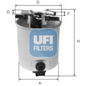 Filtro carburante UFI 55.393.00