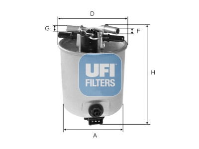 Filtro carburante UFI 55.393.00