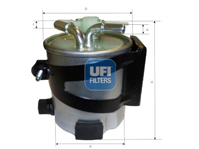 Filtro carburante UFI 55.418.00