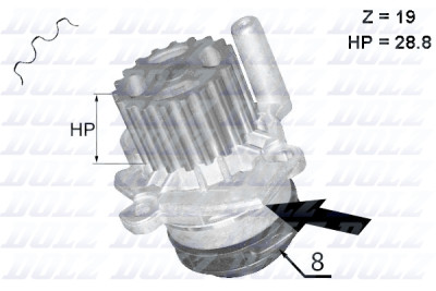 Pompa acqua DOLZ A224