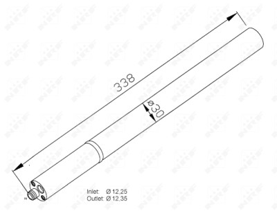 Filtro disidratatore, aria condizionata NRF 33211