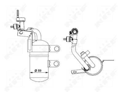 Filtro disidratatore, aria condizionata NRF 33290