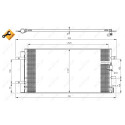 Condensatore, aria condizionata NRF 350046