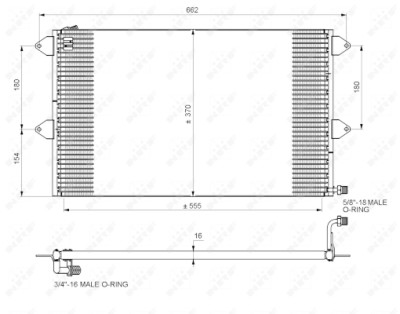 Condensatore, aria condizionata NRF 35034