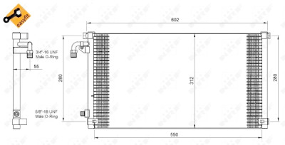 Condensatore, aria condizionata NRF 35103