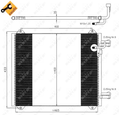 Condensatore, aria condizionata NRF 35362
