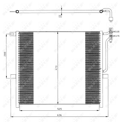 Condensatore, aria condizionata NRF 35468