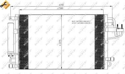 Condensatore, aria condizionata NRF 35600