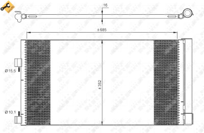 Condensatore, aria condizionata NRF 35890