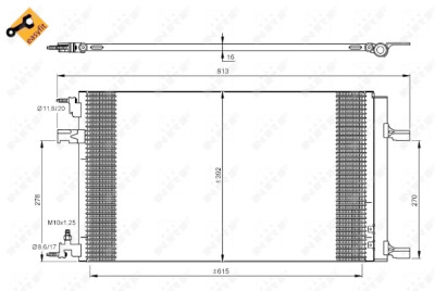 Condensatore, aria condizionata NRF 35919