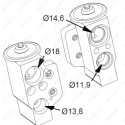 Válvula de expansión, aire acondicionado