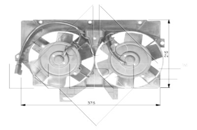 Ventola, raffreddamento motore NRF 47036
