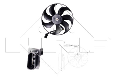 Ventola, raffreddamento motore NRF 47064