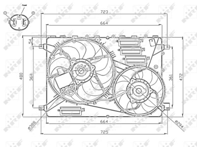 Ventilador, refrigeración del motor