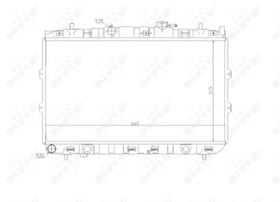 Radiatore, raffreddamento motore NRF 53819