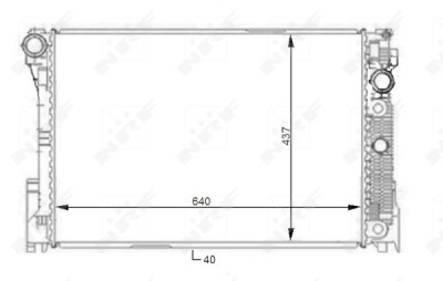 Radiatore, raffreddamento motore NRF 59108