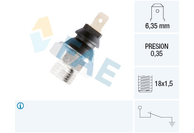 Interruttore a pressione olio