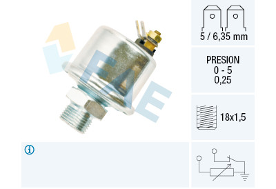 Sensore, Pressione olio