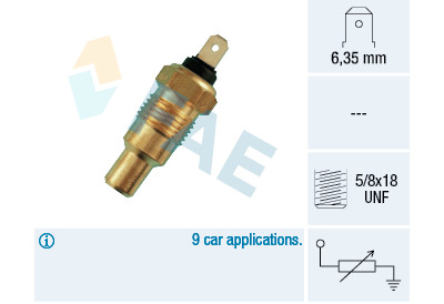 Sensore temperatura liquido di raffreddamento FAE 314/90